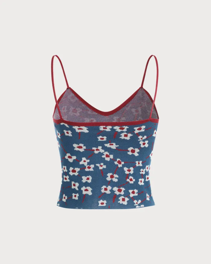 The Floral Knit Cami Top