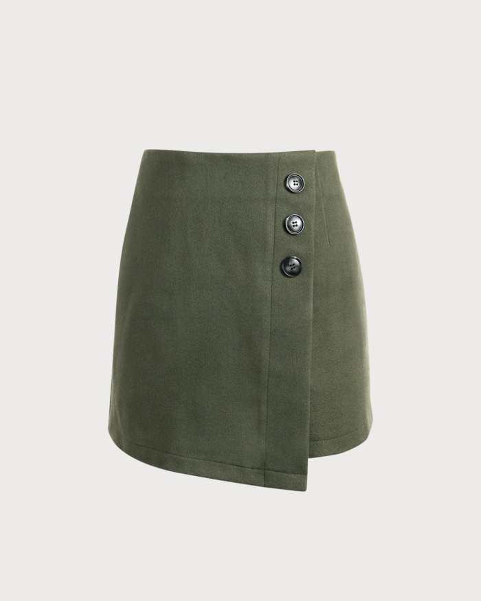 The High Waisted Asymmetrical A-Line Mini Skirt