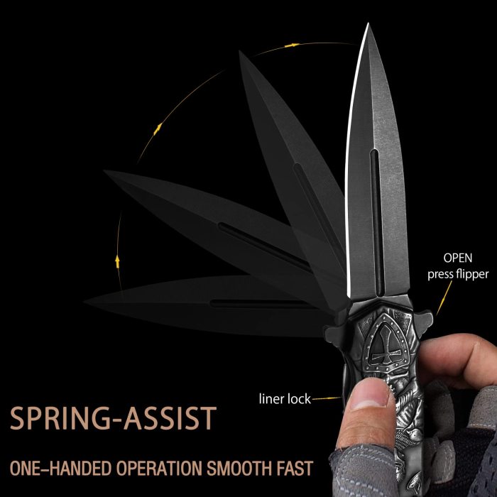 Crusader Knife Spring Assist Quick Open