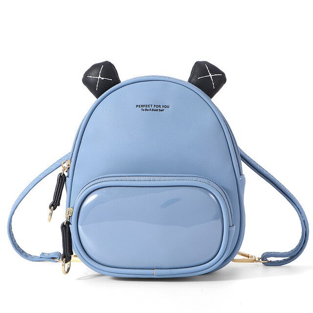 Mini Backpack Women Casual Pu Leather Shoulder Bag