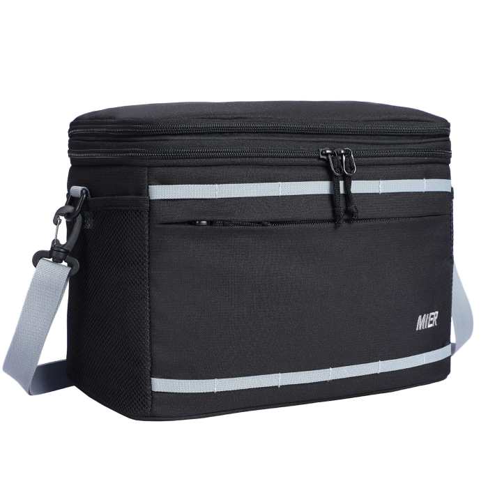 Insulated Cooler Lunch Bags With Expandable Compartment
