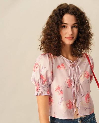 The Puff Sleeve Floral Blouse