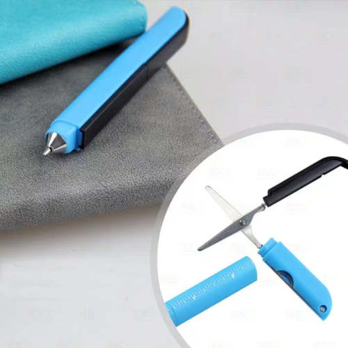 Scissor Utility Knife Pen Ruler 4 In 1 For School For Self Defense