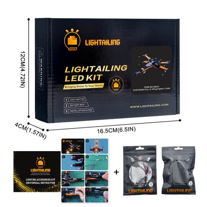 Light Kit For Poe'S X-Wing Fighter 2