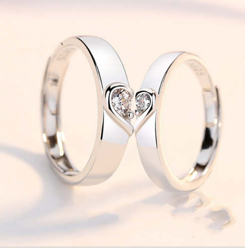 Personality Lovers Love Rings Bff Heart Matching Rings