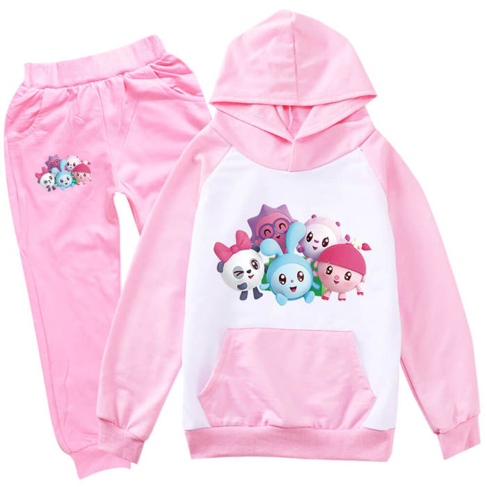 Boys Girls Baby Cute Riki Print Sweatshirt And Sweatpants 2 Sets