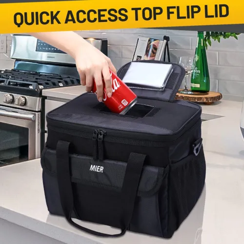 Large Soft Lunchbox Cooler Bag With Dispensing Lid