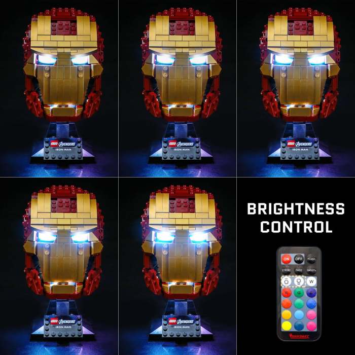 Light Kit For Iron Man Helmet 5 (With Remote)