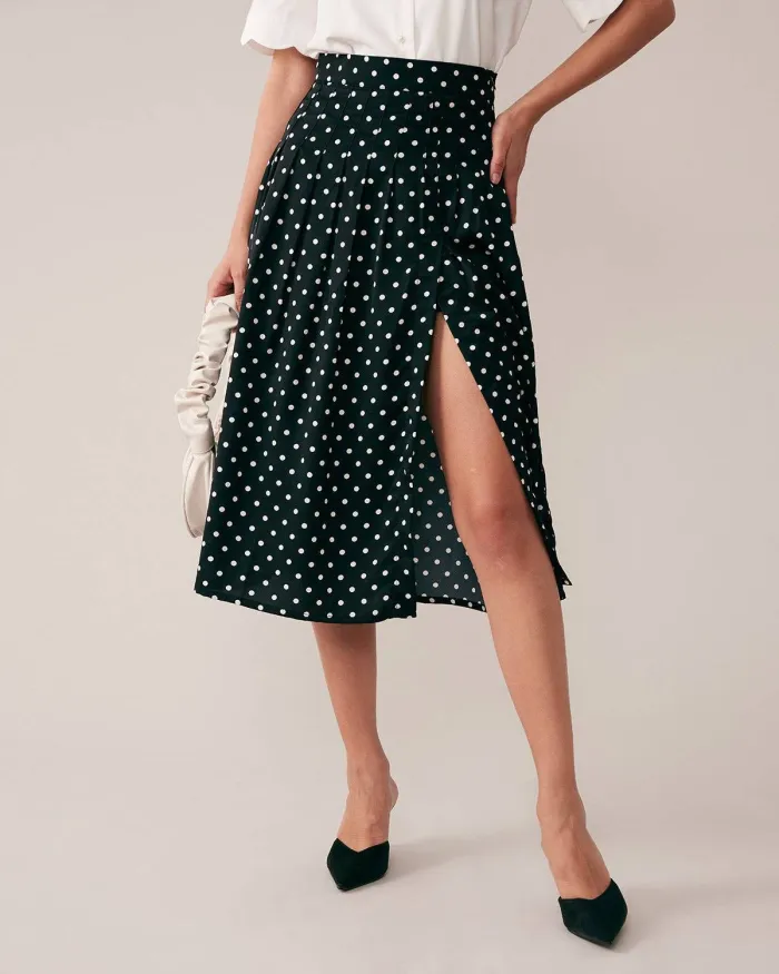 The Polka Dots A-Line Skirt