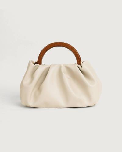The Solid Ruched Handbag