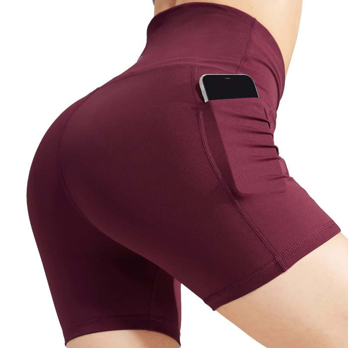 Women High Waist Yoga Tummy Control Shorts, 5 Inch / 8 Inch