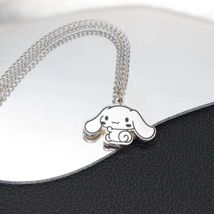 1Pcs  Trend Cute Dog Necklace And Hippo Necklace
