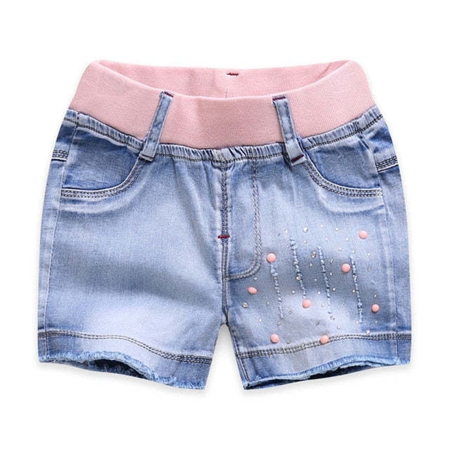 Summer Kids Fashion Girl Short Princess Jeans