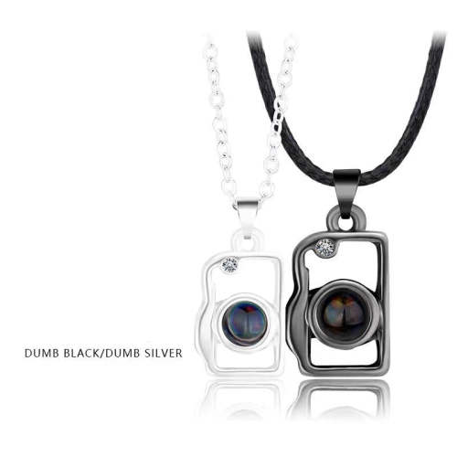 Camera Bff Couple Necklace 100 Languages I Love You Projection Magnetic Necklaces