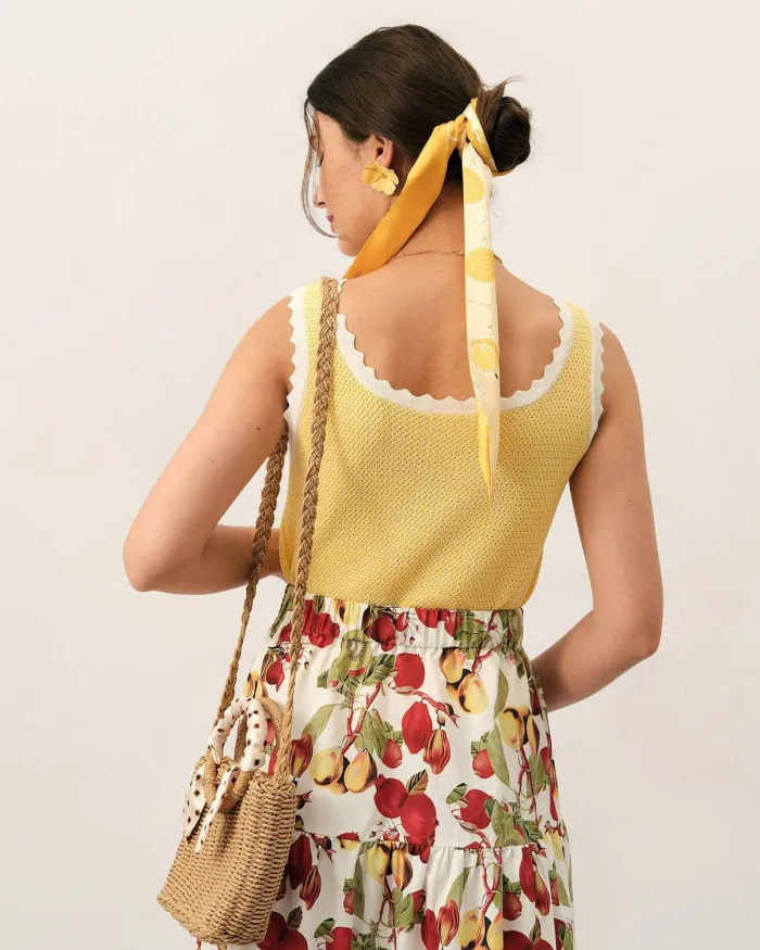 The U Neck Knit Tank Top