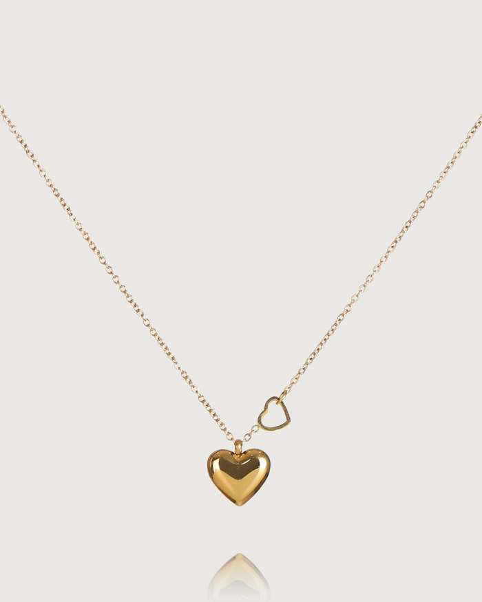 The Gold Heart Pendant Necklace