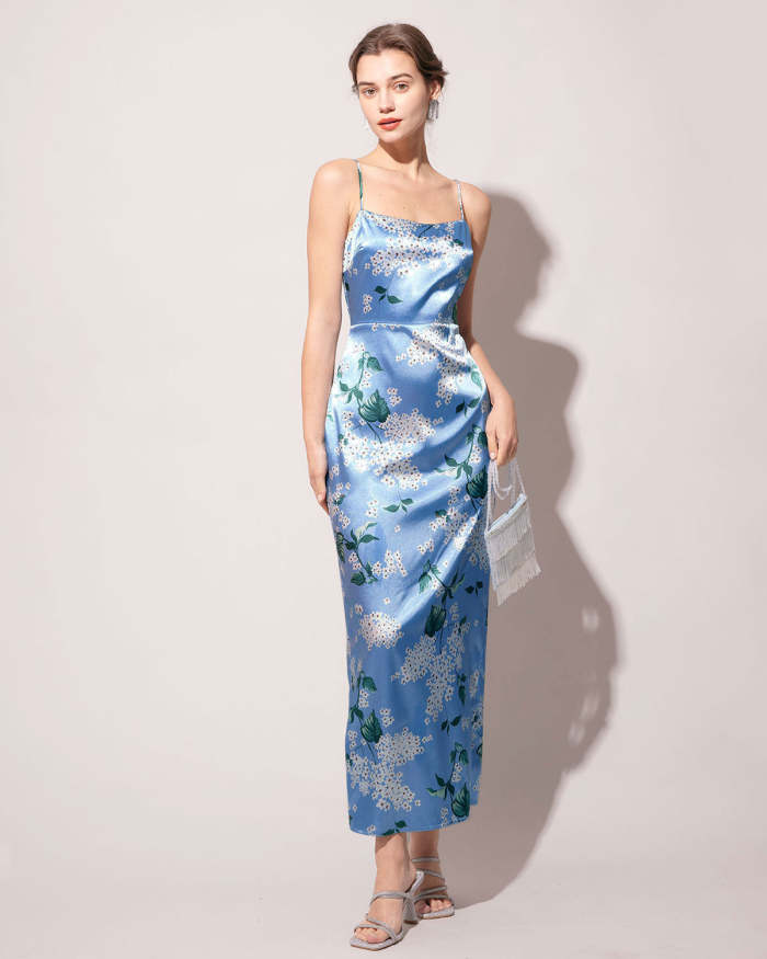 The Floral Slit Maxi Dress