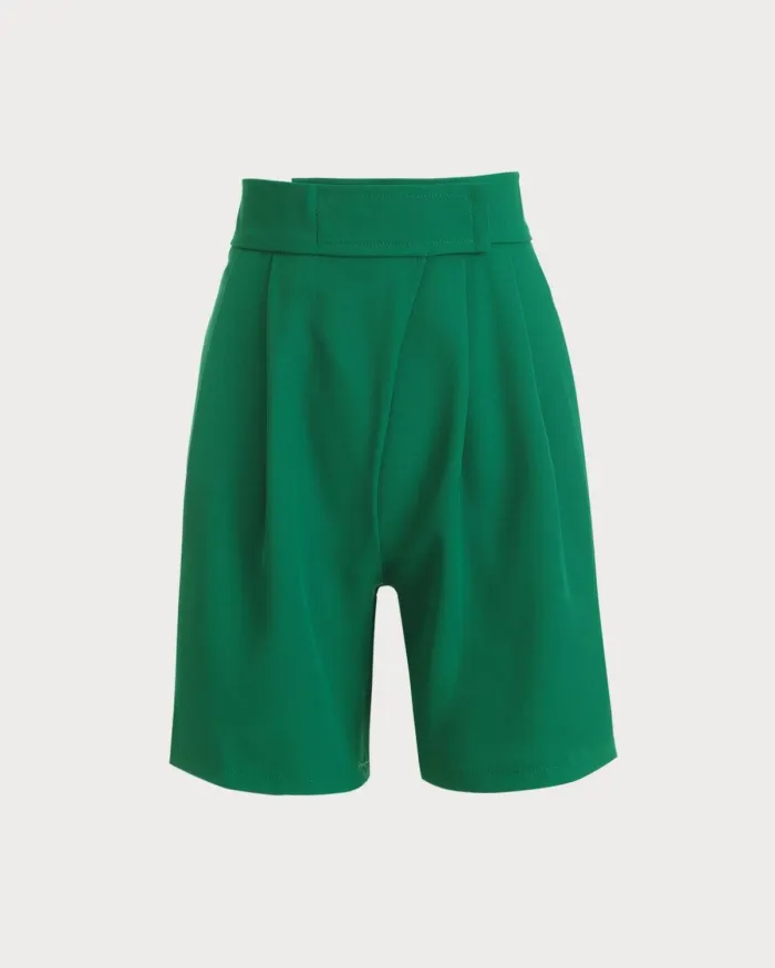 The Plain High Waisted Wide-Leg Shorts