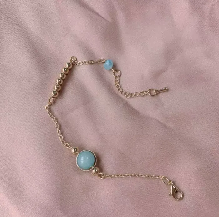 Blue Gemstone Good Luck Bracelet For Bff