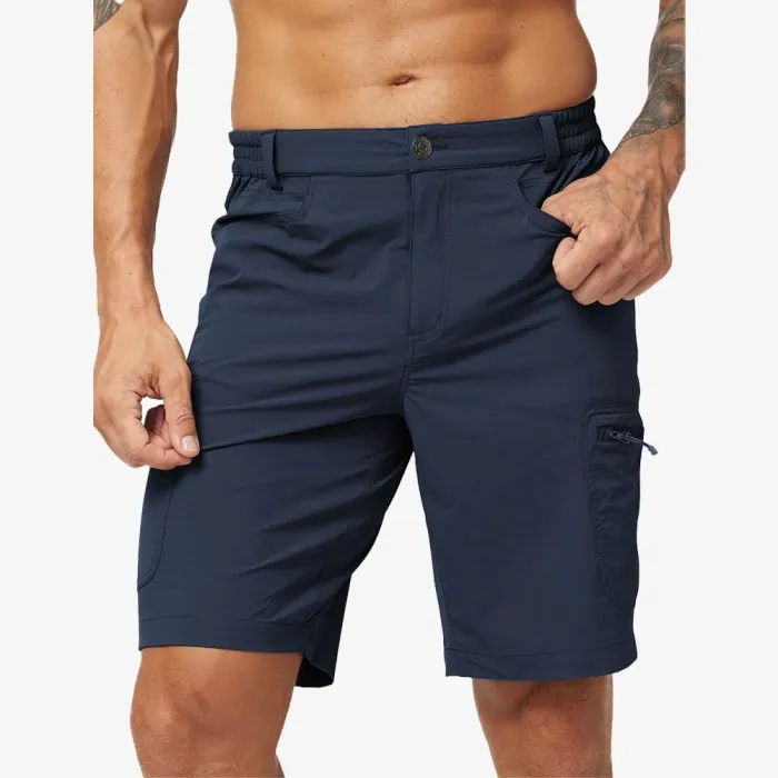 Men Hiking Shorts Quick Dry Cargo Shorts With 6 Pockets