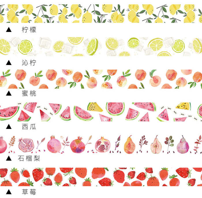 Summer Fruit Washi Tape 1Pcs