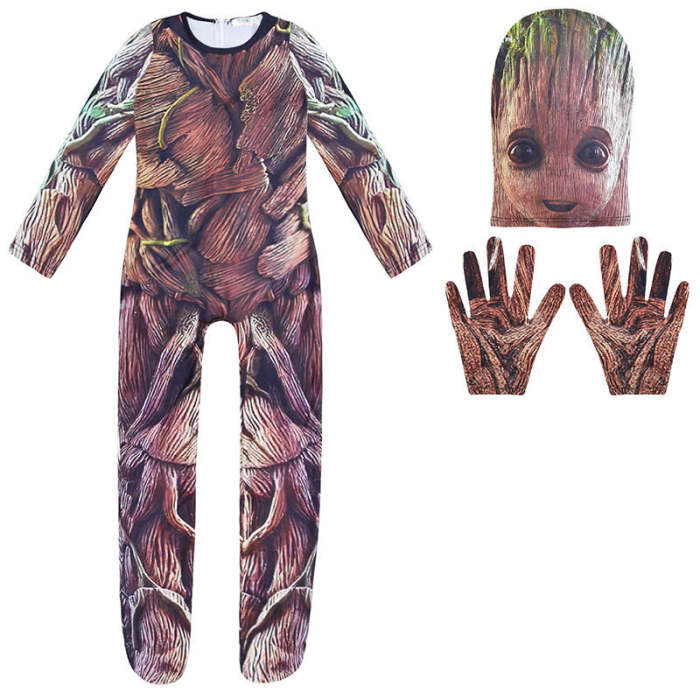 Baby Groot Kids Halloween Cosplay Party School Play Costume