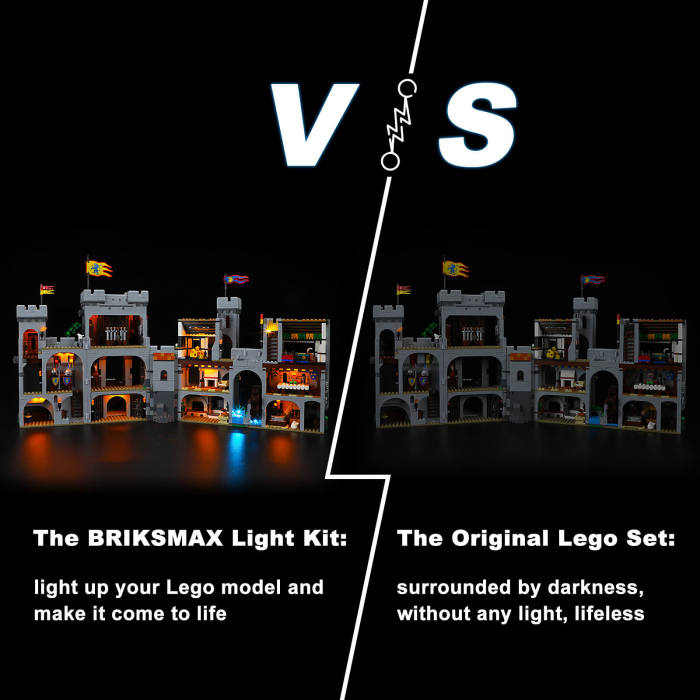 Briksmax Light Kit For Lion Knights' Castle 5