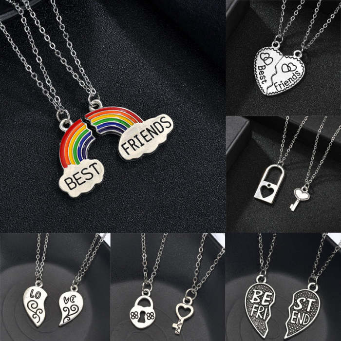 2-4Pcs/Set Best Friend Necklace