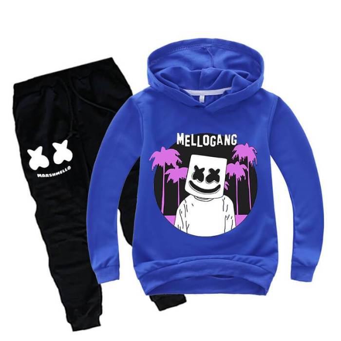 Dj Marshmello Mellogang Coco Print Girls Boys Cotton Hoodie Sweatpants