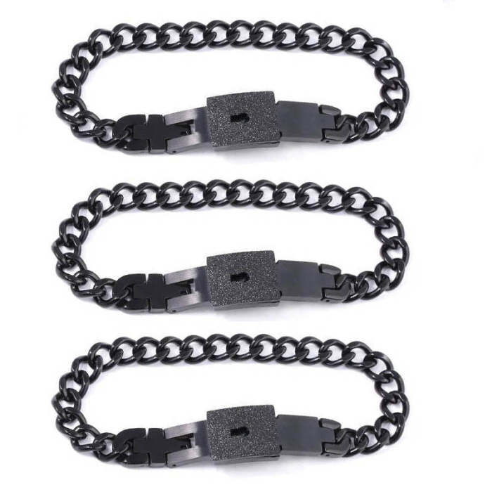 3Bffs Lock Each Others Bracelets