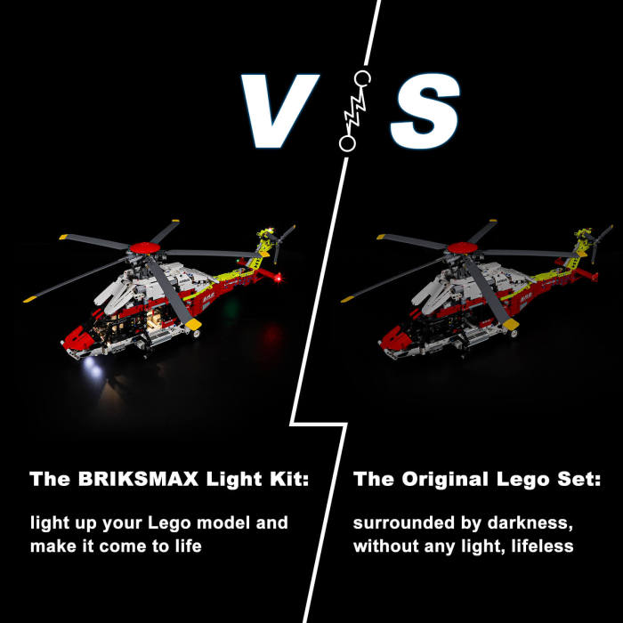 Briksmax Light Kit For Airbus H175 Rescue Helicopter 5