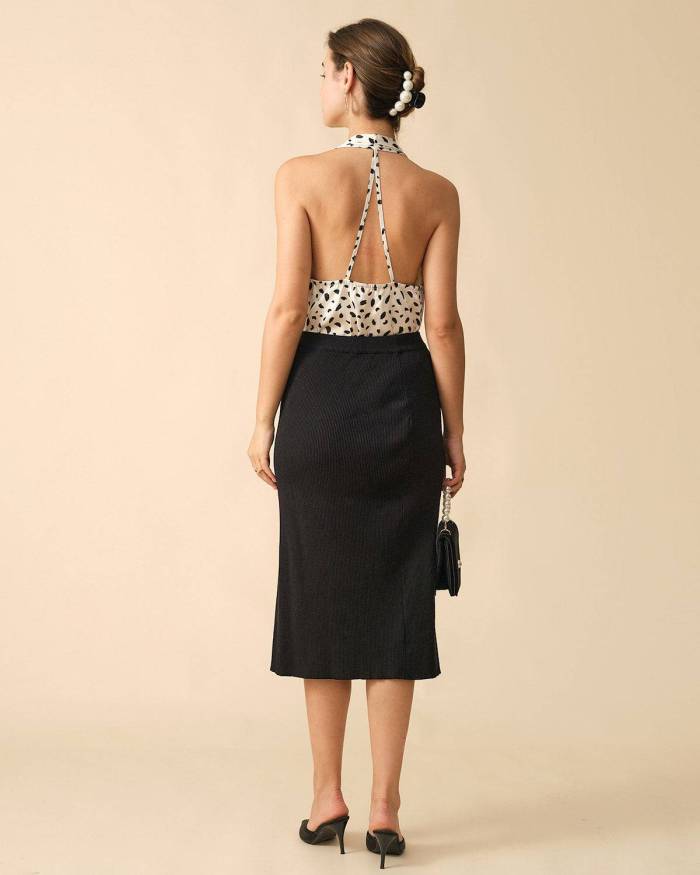 The Leopard Print Halter Top