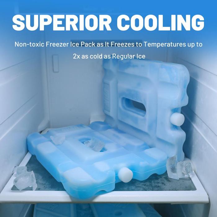 Reusable Ice Pack Long-Lasting Cooler Freezer Packs