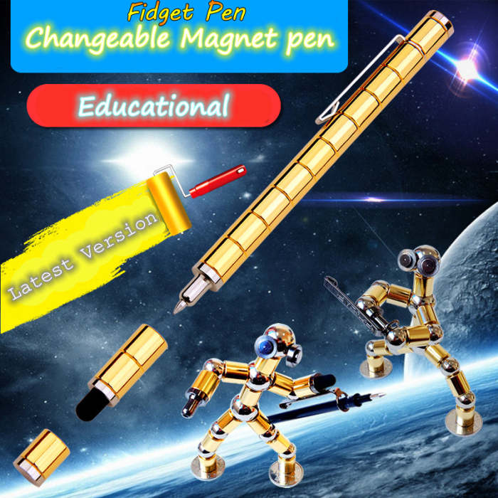 Magnetic Creative Pen Transformer Pen Diy Funny Toy Pen