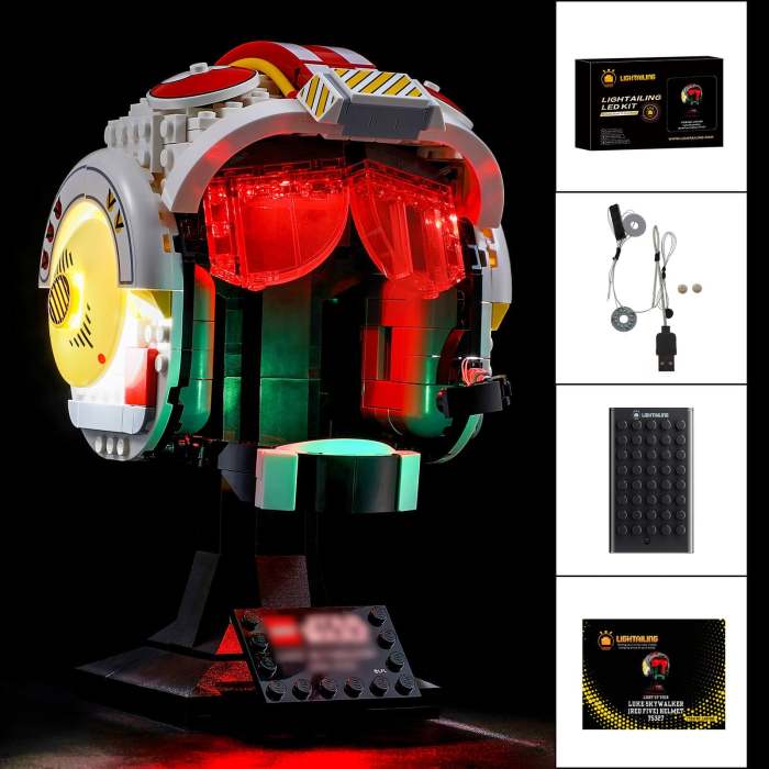 Light Kit For Luke Skywalker (Red Five) Helmet 7