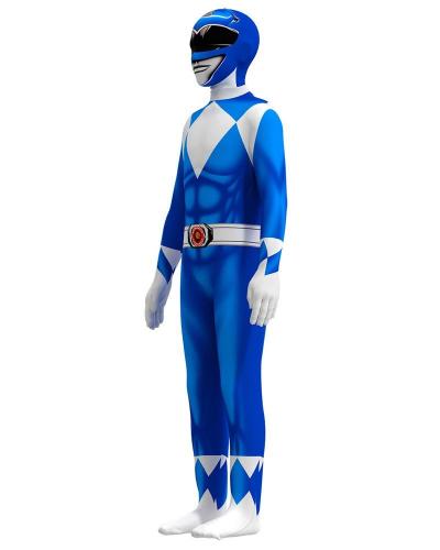 Boys Billy Blue Mighty Morphin Power Ranger Kids Halloween Costume