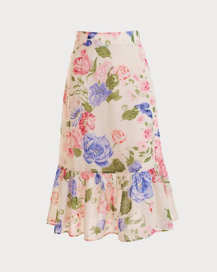 The High Waisted Floral Skirt