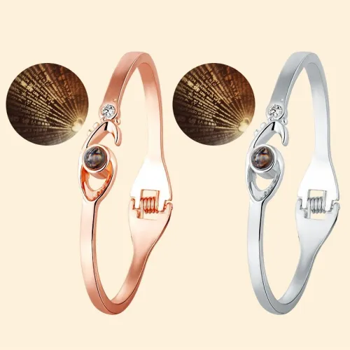 100 Languages I Love You Fashion Projection Bracelet