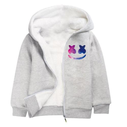 Fired Dj Marshmello Print Girls Boys Fleece Lined Cotton Hoodie