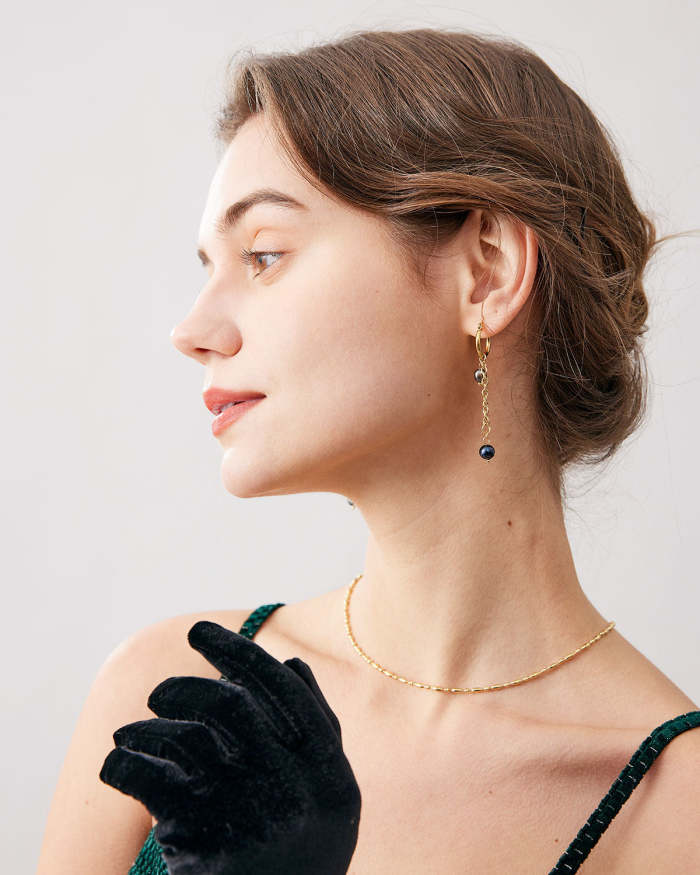 The Black Pearl Drop Earrings