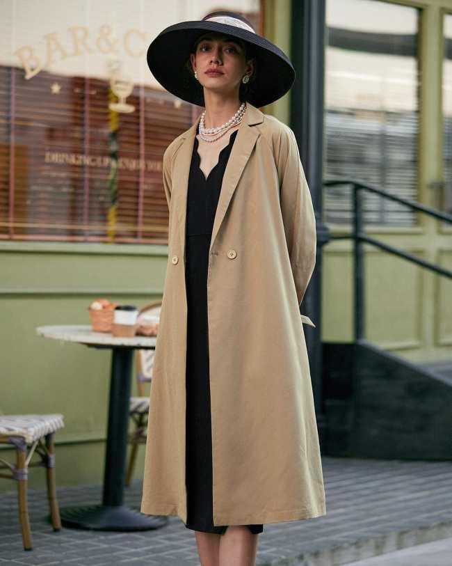 The Collared Belted Vintage Trench Coat