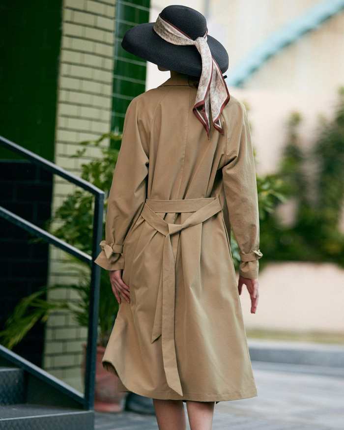 The Collared Belted Vintage Trench Coat