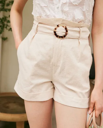 The High Waisted Plain Shorts