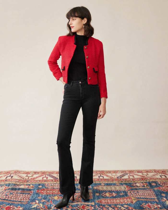 The Spliced Color Contrast Coat