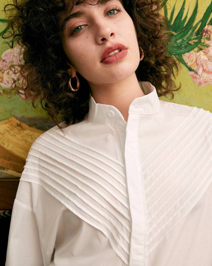 The Bubble-Sleeve Pleating Shirt