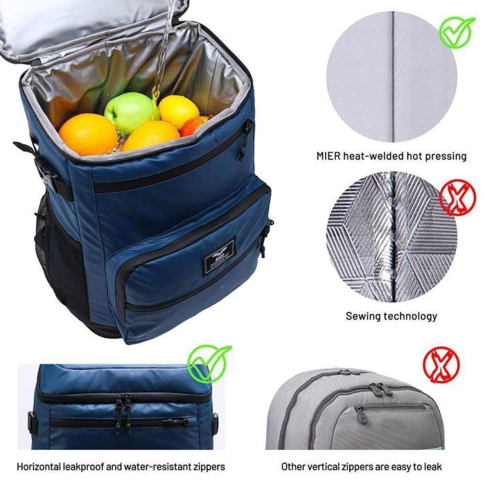 Waterproof Backpack Cooler Insulated Soft Cooler Pack
