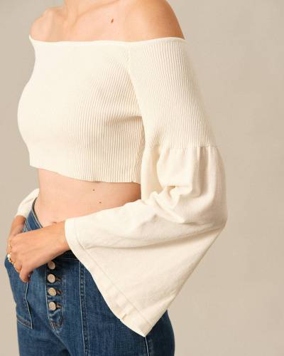 The Solid Off-The-Shoulder Knit Top