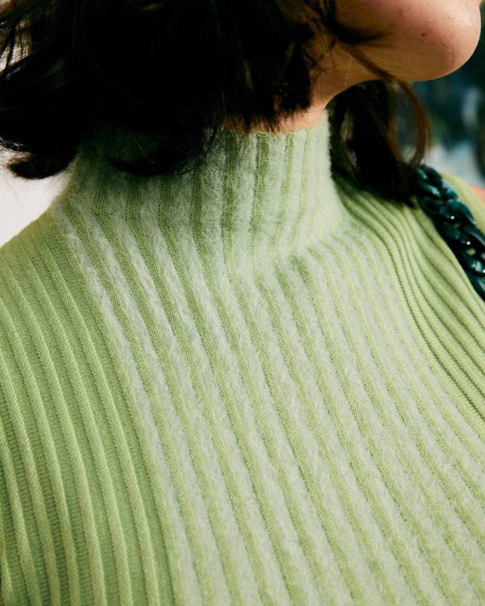 The Ribbed Turtleneck Tank Top