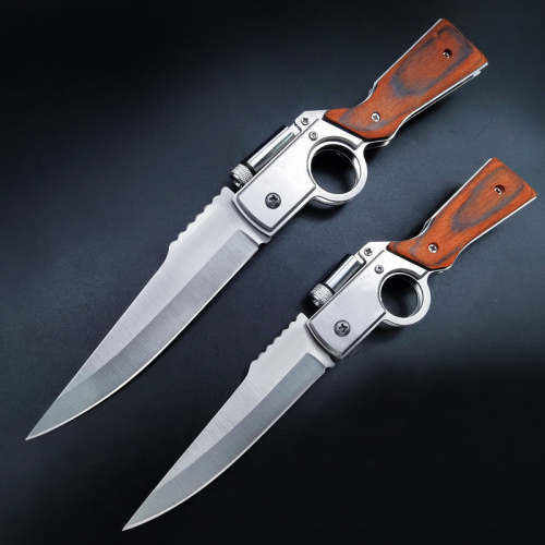 Automatic Folding Knife Edc Outdoor Led Knife