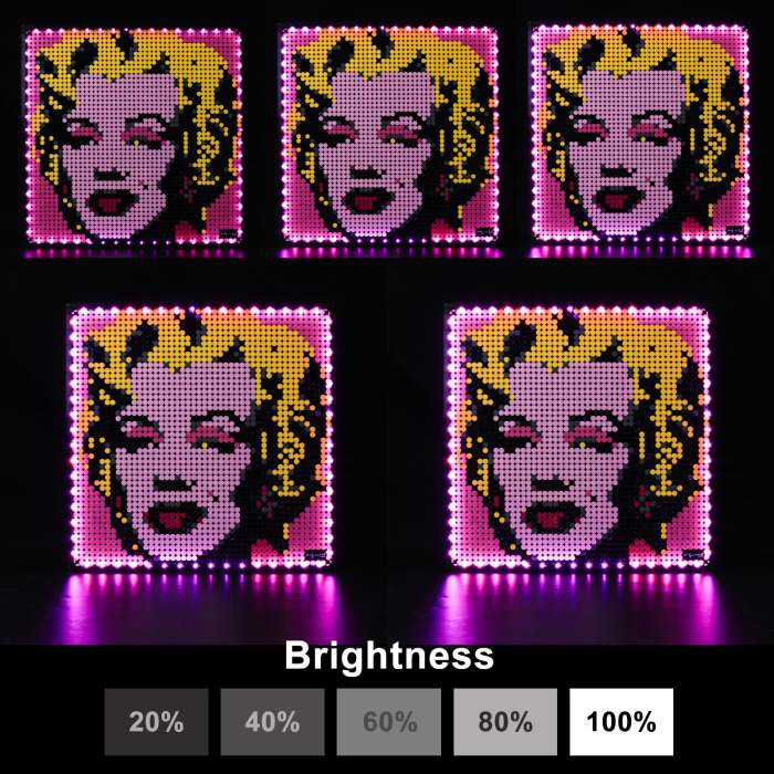 Light Kit For Andy Warhol'S Marilyn Monroe 7(With Remote)